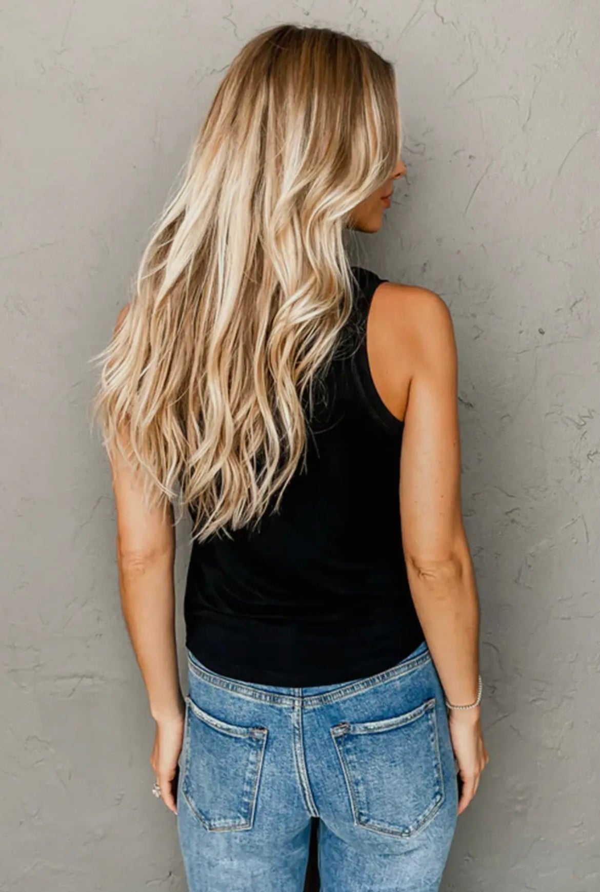 Black Faux Leather Top