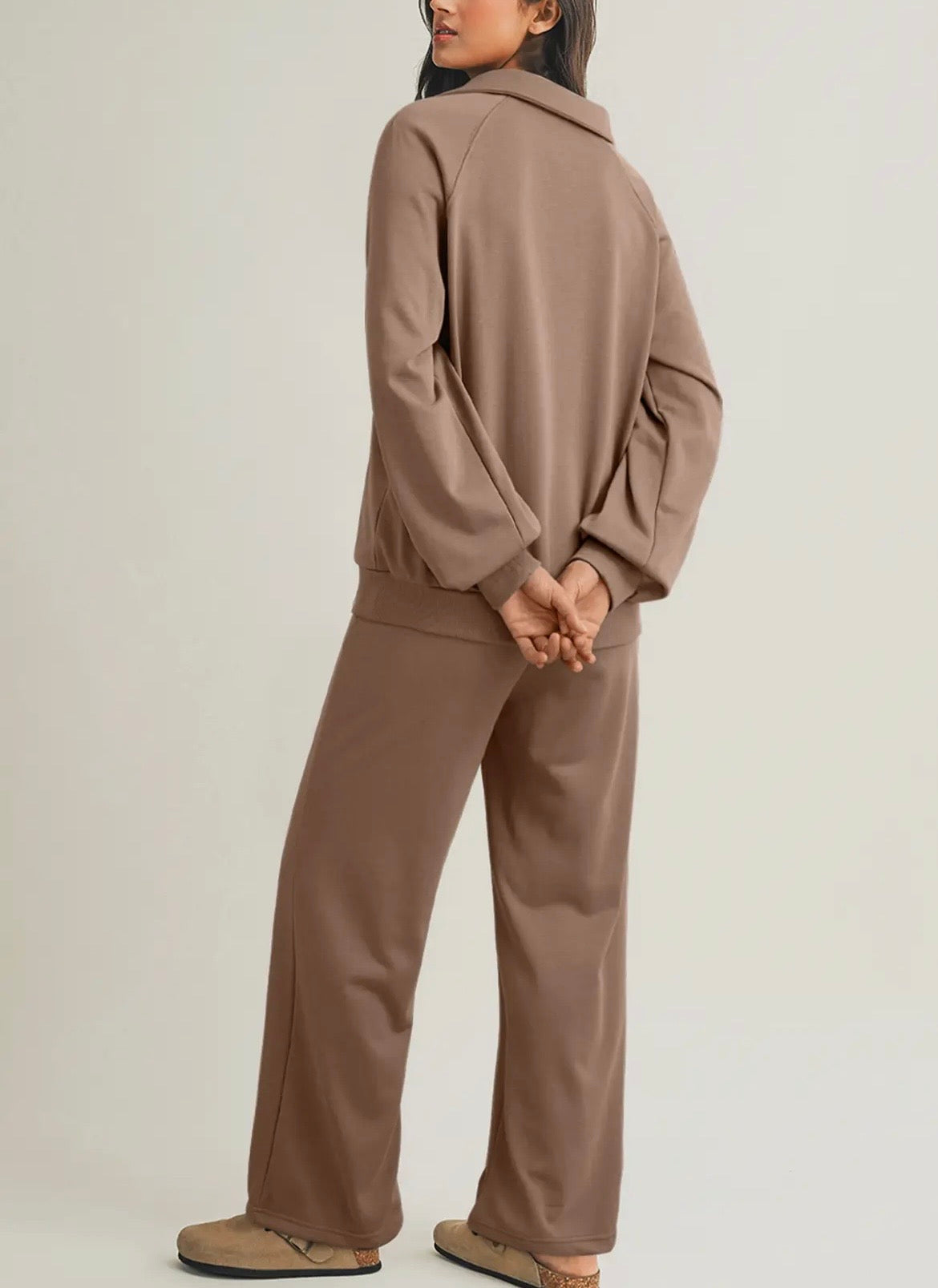 Brown Sweatpants Set