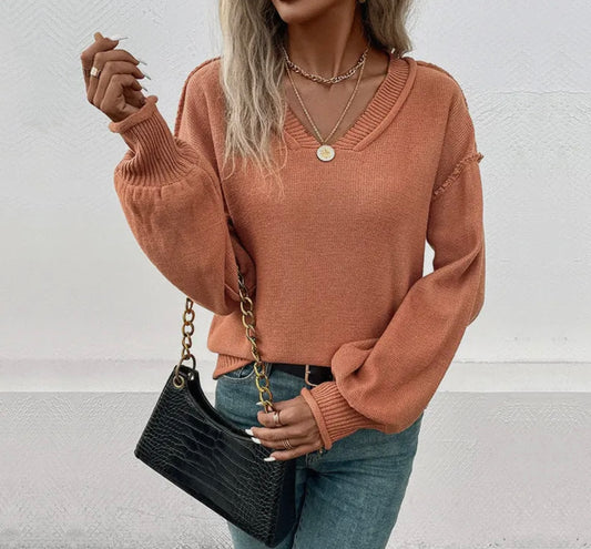 Mahogany Long Sleeve Sweater